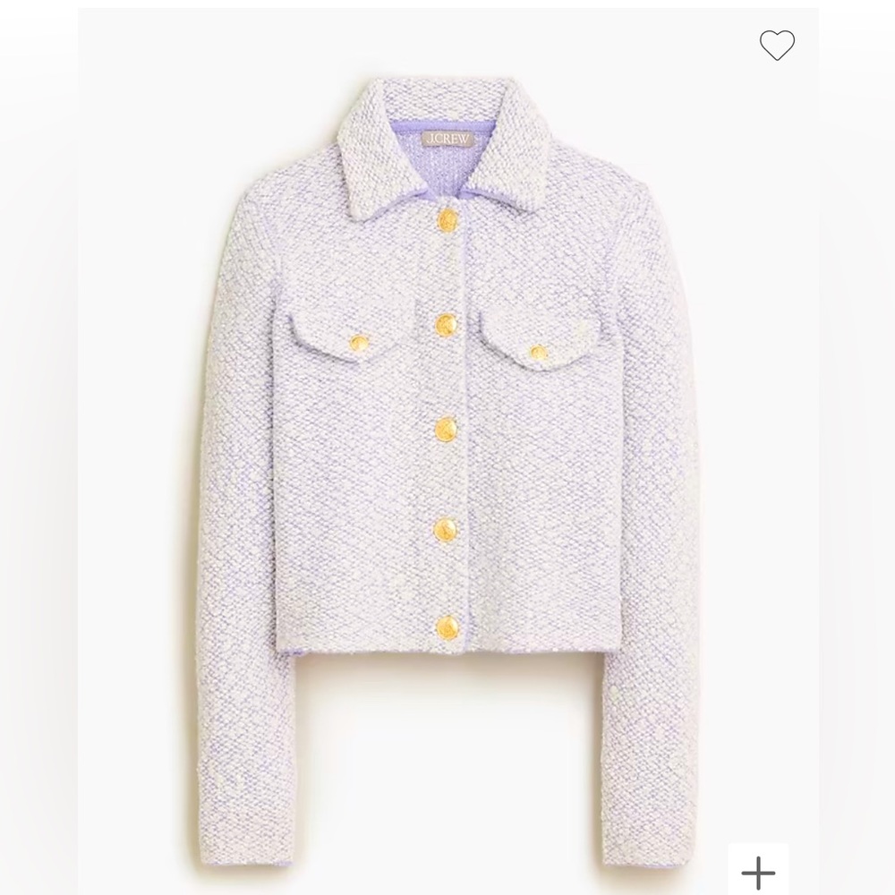 J.Crew Collared Lady Jacket Wool Bouclé size S NWT